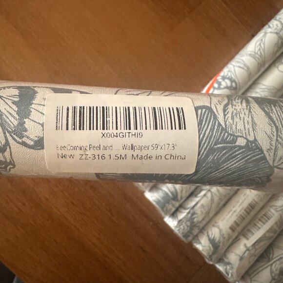 Floral Peel and Stick Wallpaper Rolls Blue White Contact Paper Bloom 8 available - Picture 10 of 11